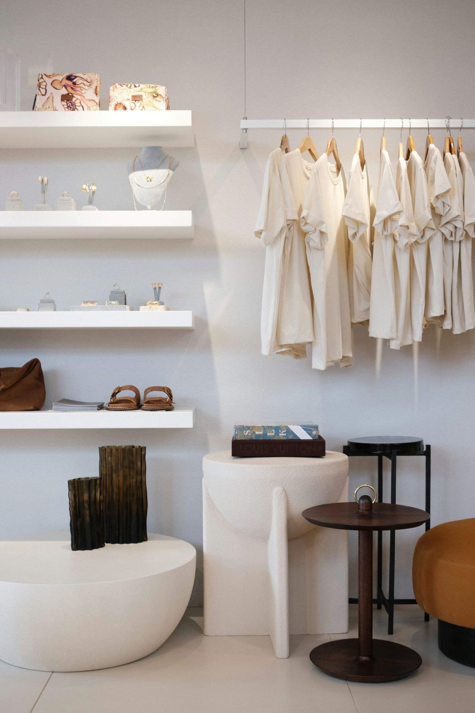 Interior de boutique contemporânea