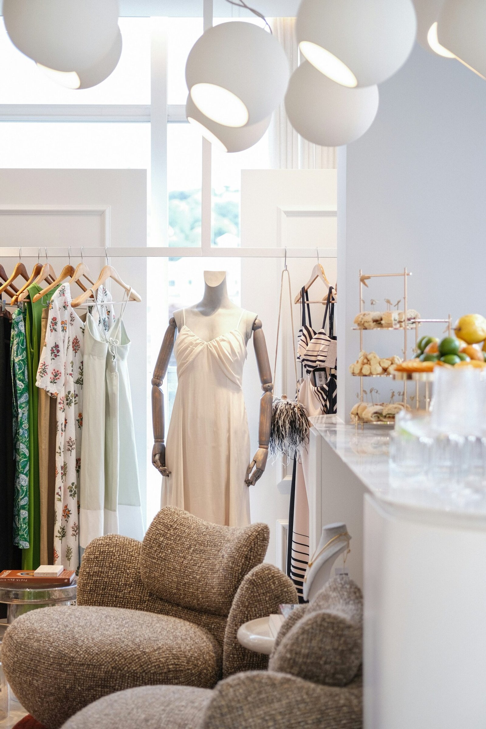 Interior de boutique contemporânea